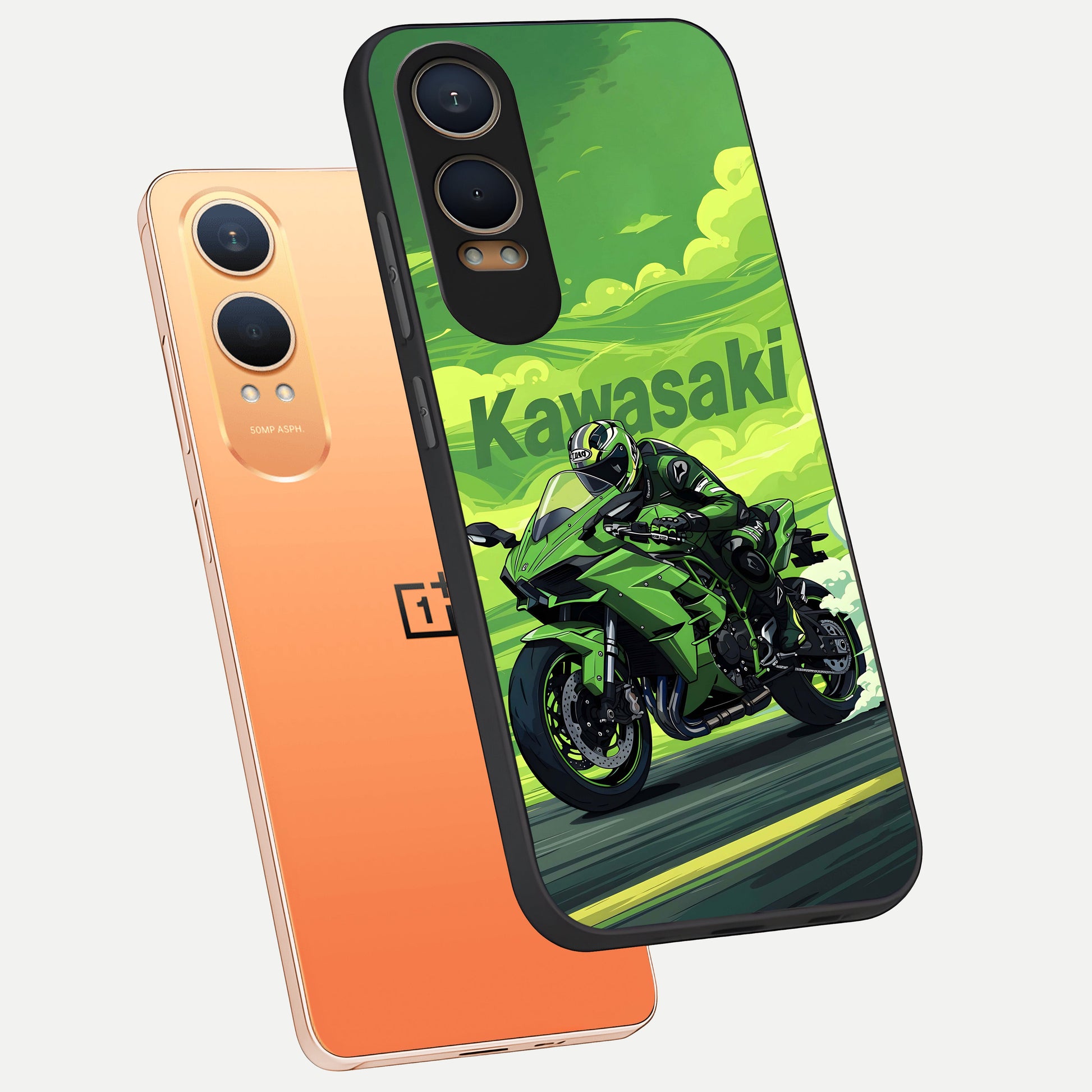  Greenery Sky phone case For Oneplus Nord CE4 Lite showing premium glass back cover with detailed artwork