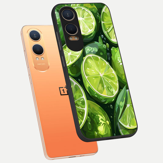  Green Kawasaki phone case For Oneplus Nord CE4 Lite showing premium glass back cover with detailed artwork