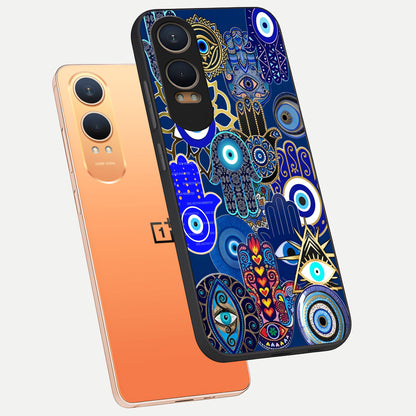  Mystic Palm Guard phone case For Oneplus Nord CE4 Lite showing premium glass back cover with detailed artwork
