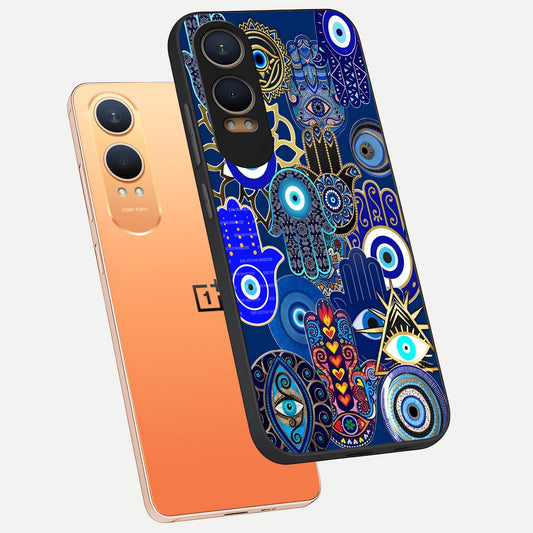  Mystic Palm Guard phone case For Oneplus Nord CE4 Lite showing premium glass back cover with detailed artwork