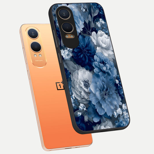  Royal Bloom Garden phone case For Oneplus Nord CE4 Lite showing premium glass back cover with detailed artwork