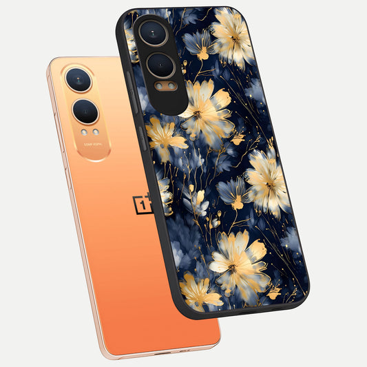  Royal Petal Dream phone case For Oneplus Nord CE4 Lite showing premium glass back cover with detailed artwork