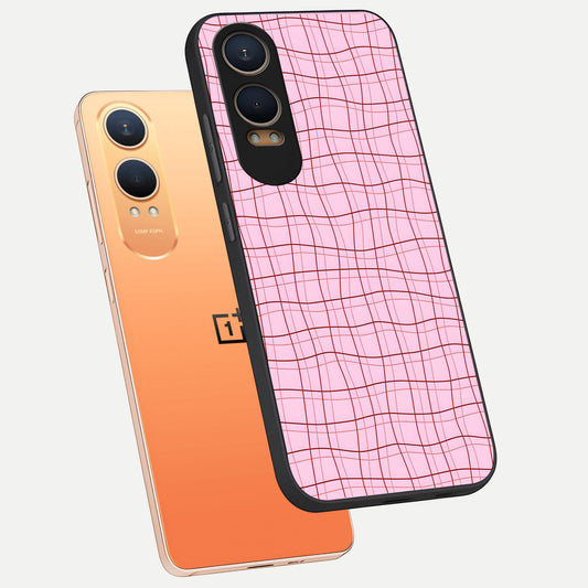  Soft Grid Bliss phone case For Oneplus Nord CE4 Lite showing premium glass back cover with detailed artwork
