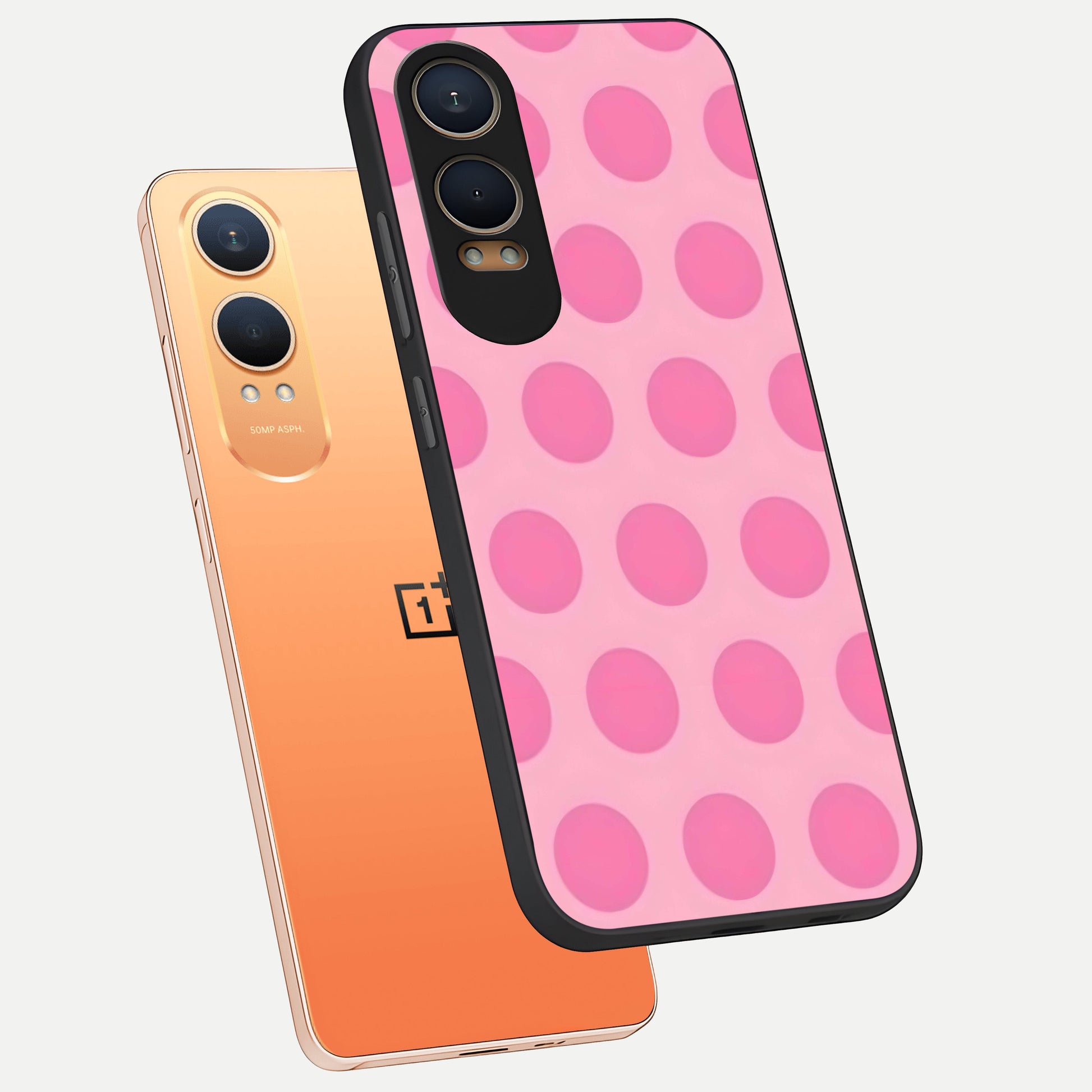  Sweet Dot Dreams phone case For Oneplus Nord CE4 Lite showing premium glass back cover with detailed artwork