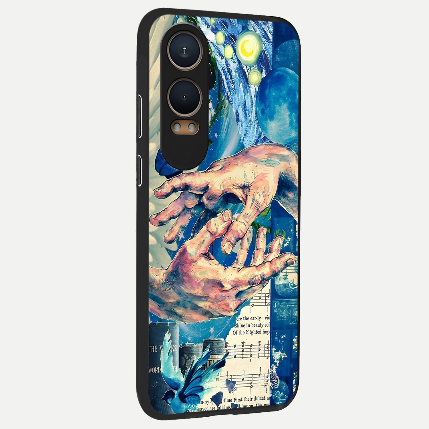  Aesthetic Divider back cover For Oneplus Nord CE4 Lite slim fit glass case with vibrant aesthetic design