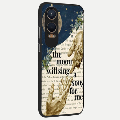  Aesthetic Divine back cover For Oneplus Nord CE4 Lite slim fit glass case with vibrant aesthetic design