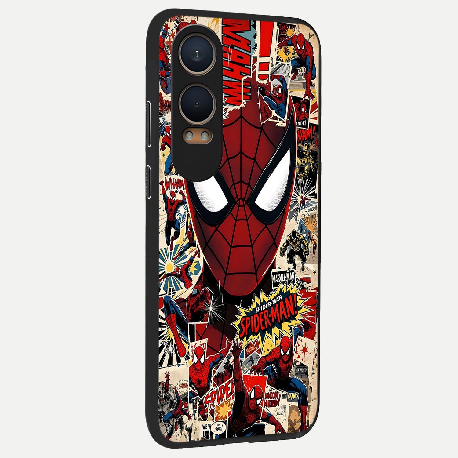  Aesthetic Wonder Spider back cover For Oneplus Nord CE4 Lite slim fit glass case with vibrant aesthetic design