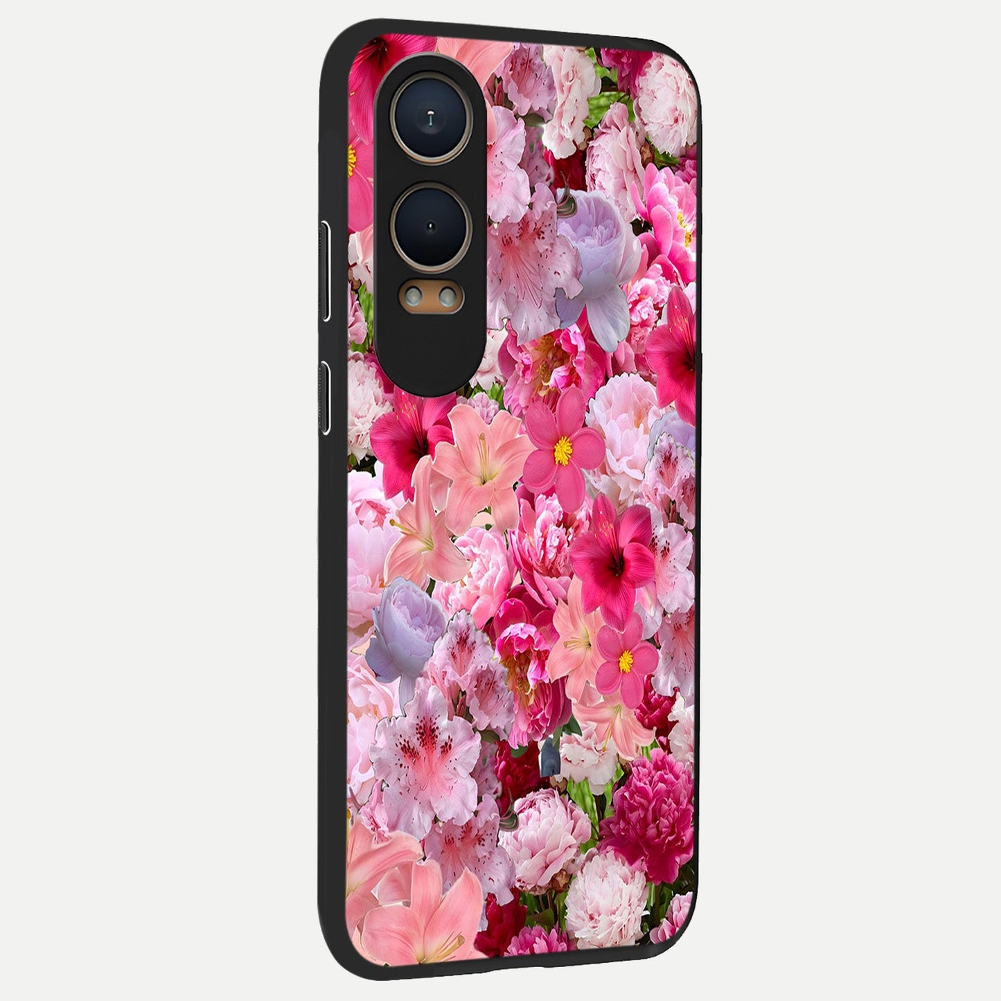  Bloom Crush Fantasy back cover For Oneplus Nord CE4 Lite slim fit glass case with vibrant aesthetic design