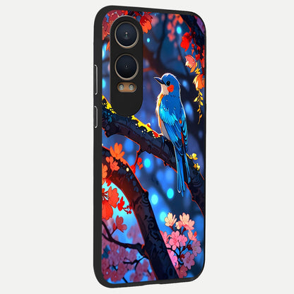  Blooming Water Drift back cover For Oneplus Nord CE4 Lite slim fit glass case with vibrant aesthetic design