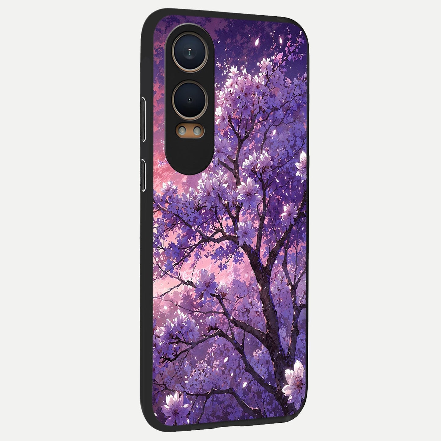  Blossom Tree back cover For Oneplus Nord CE4 Lite slim fit glass case with vibrant aesthetic design