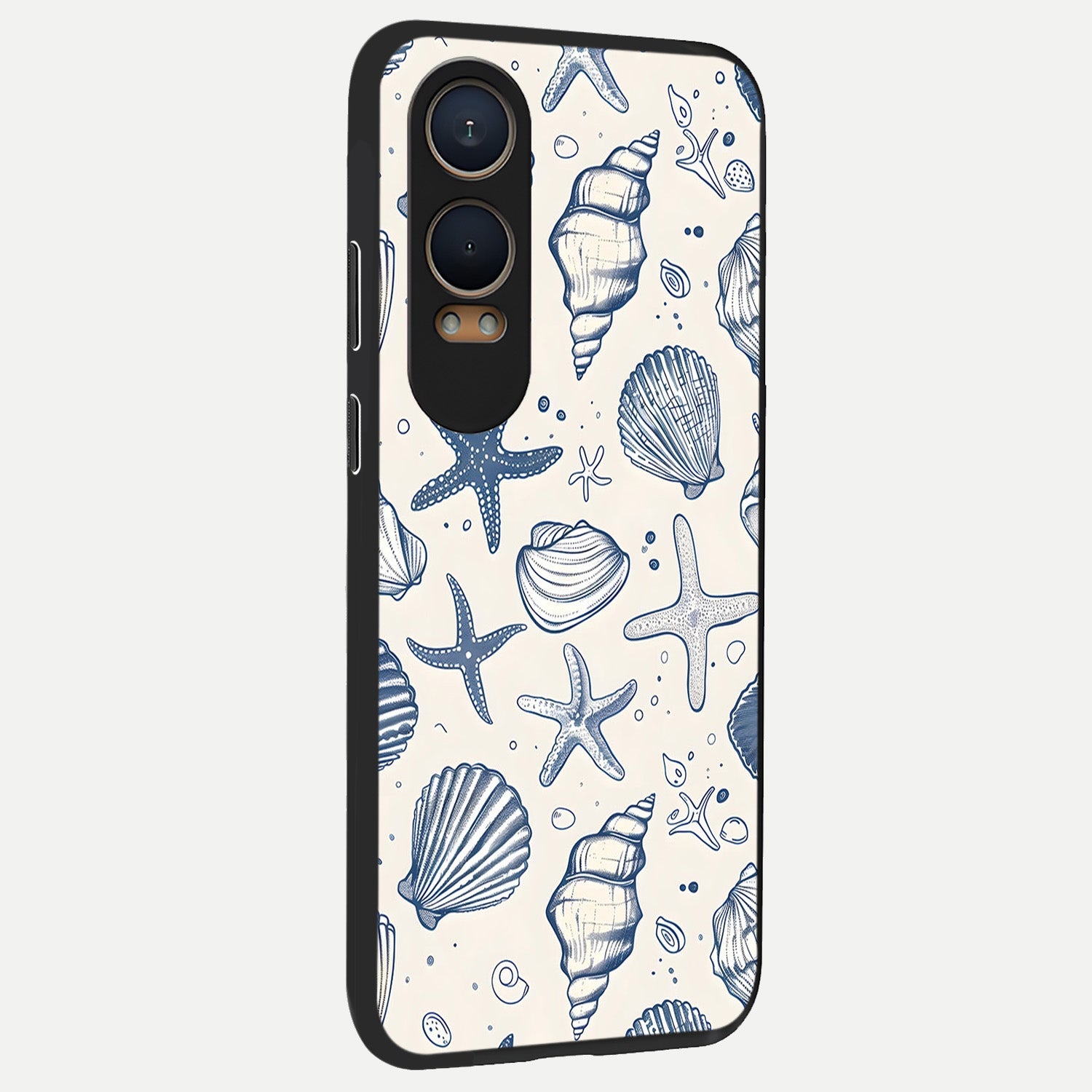  Blue Ocean Outline back cover For Oneplus Nord CE4 Lite slim fit glass case with vibrant aesthetic design
