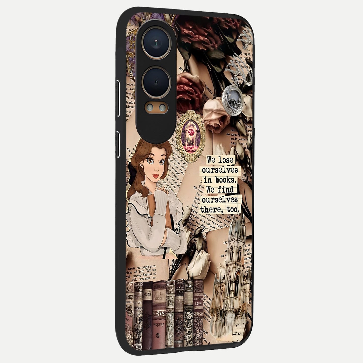  Bookish Dream World back cover For Oneplus Nord CE4 Lite slim fit glass case with vibrant aesthetic design