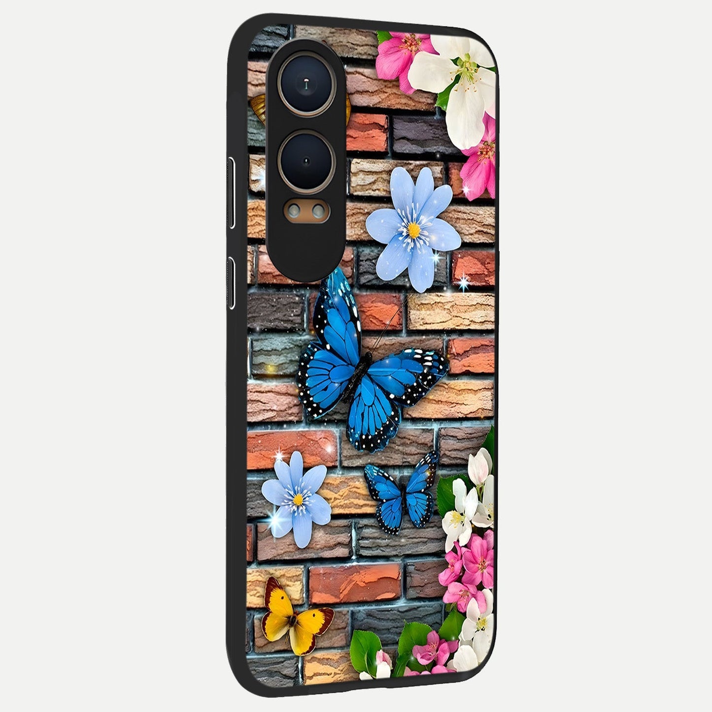  Brick Bloom Flight back cover For Oneplus Nord CE4 Lite slim fit glass case with vibrant aesthetic design