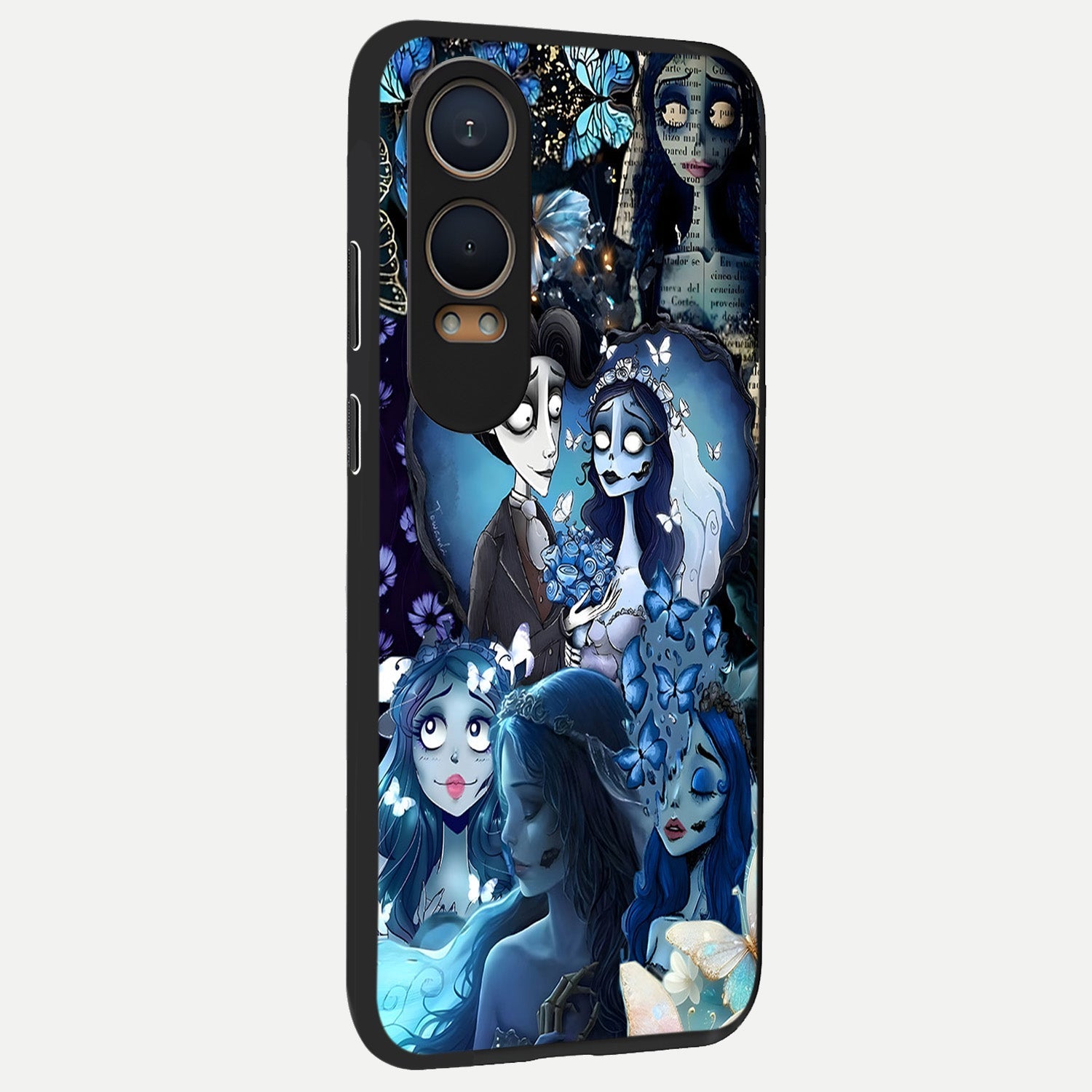  Butterfly Ghost Soul back cover For Oneplus Nord CE4 Lite slim fit glass case with vibrant aesthetic design