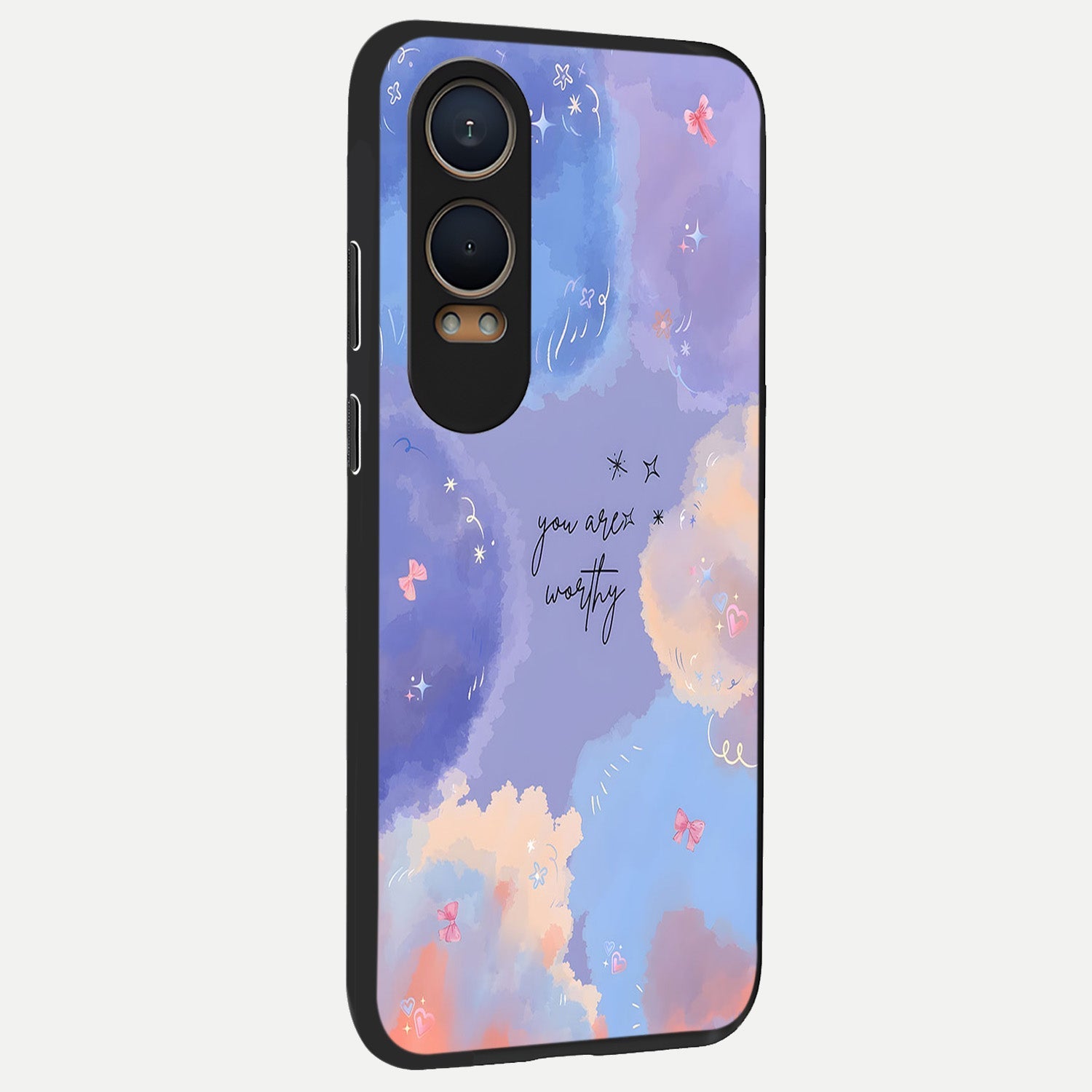  Celestial Cloud Magic back cover For Oneplus Nord CE4 Lite slim fit glass case with vibrant aesthetic design