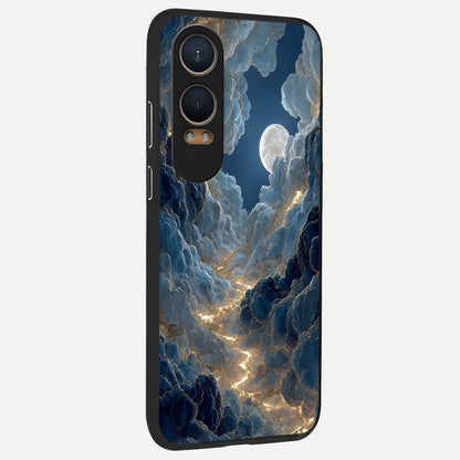  Celestial Cloud Road back cover For Oneplus Nord CE4 Lite slim fit glass case with vibrant aesthetic design