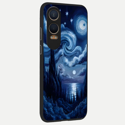  Celestial Dream Van Gogh back cover For Oneplus Nord CE4 Lite slim fit glass case with vibrant aesthetic design