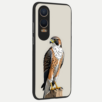  Clever Eagle back cover For Oneplus Nord CE4 Lite slim fit glass case with vibrant aesthetic design