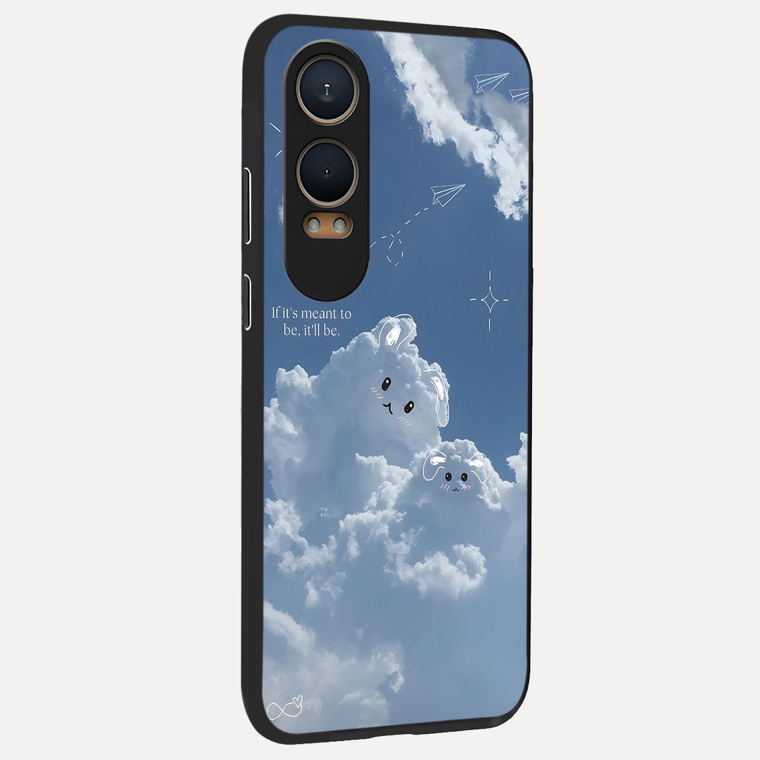  Cloud Bunny Dreams back cover For Oneplus Nord CE4 Lite slim fit glass case with vibrant aesthetic design