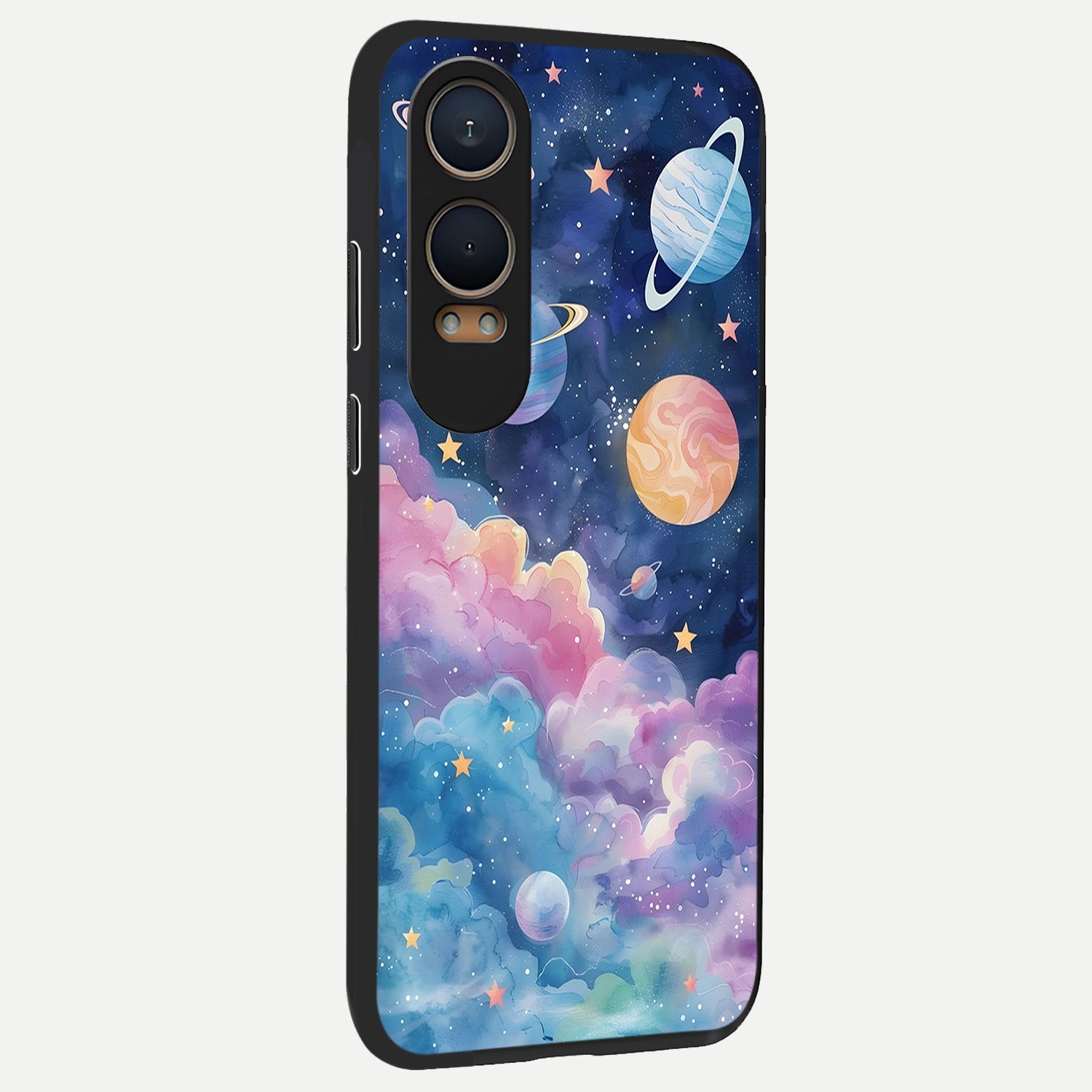  Cosmic Planet Dreams back cover For Oneplus Nord CE4 Lite slim fit glass case with vibrant aesthetic design