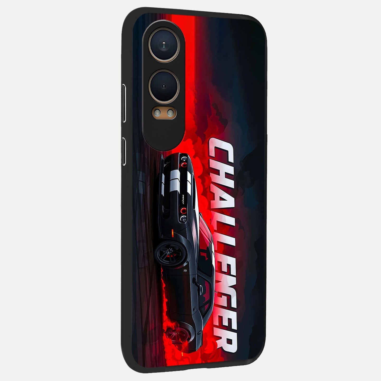  Crimson Challenger Fury back cover For Oneplus Nord CE4 Lite slim fit glass case with vibrant aesthetic design