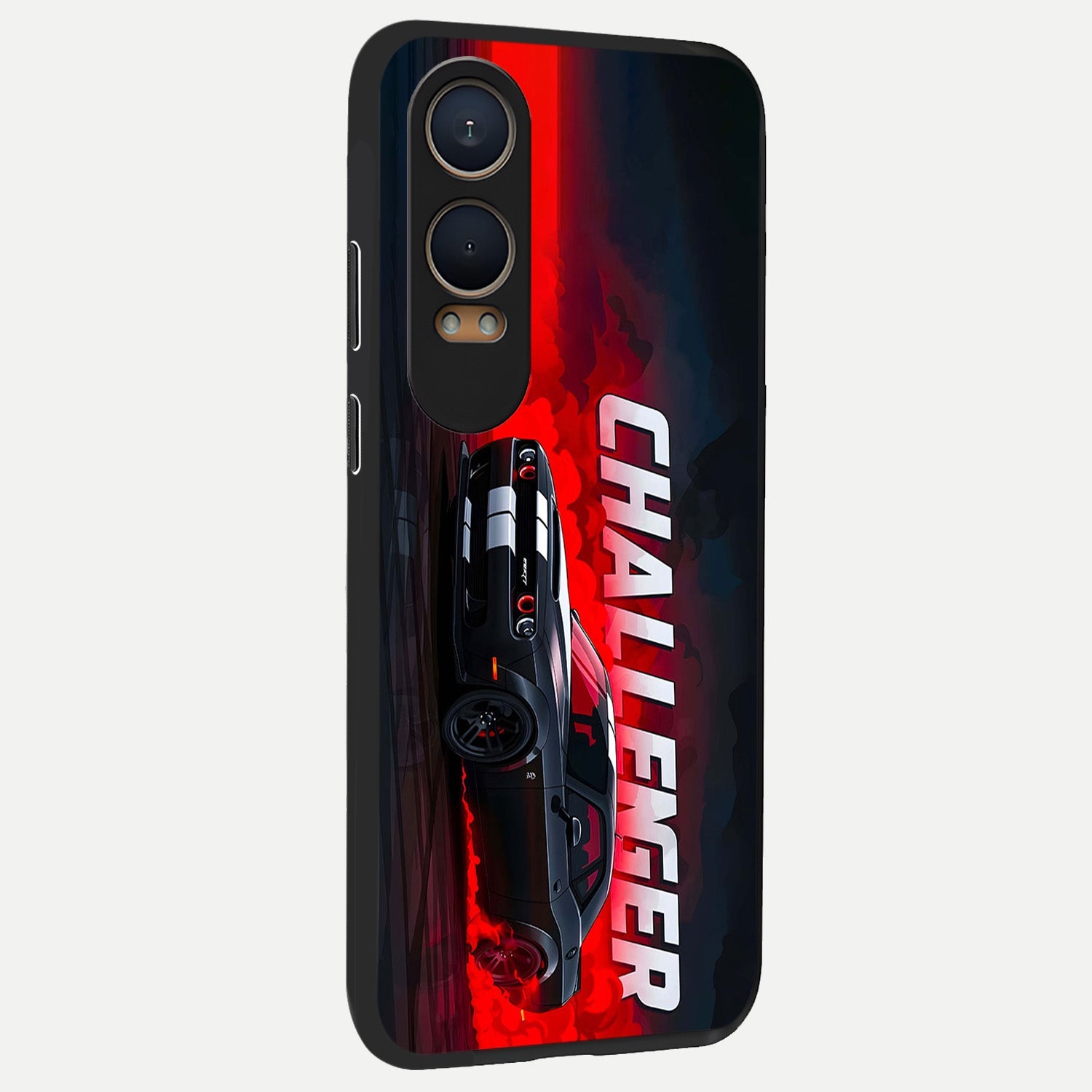  Crimson Challenger Fury back cover For Oneplus Nord CE4 Lite slim fit glass case with vibrant aesthetic design