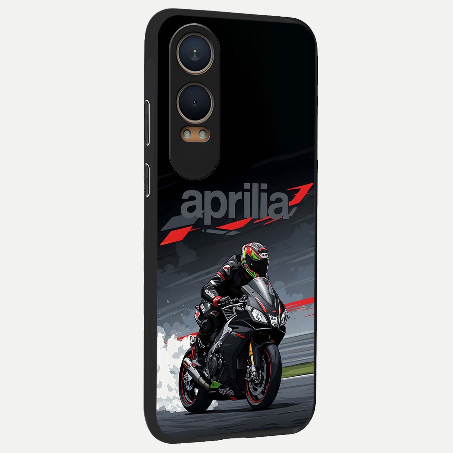 Dark Aprilla back cover For Oneplus Nord CE4 Lite slim fit glass case with vibrant aesthetic design