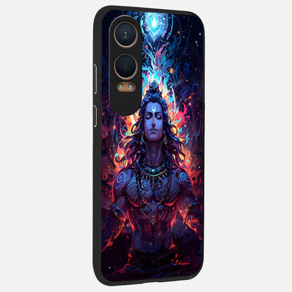  Divine Fire Shiv back cover For Oneplus Nord CE4 Lite slim fit glass case with vibrant aesthetic design