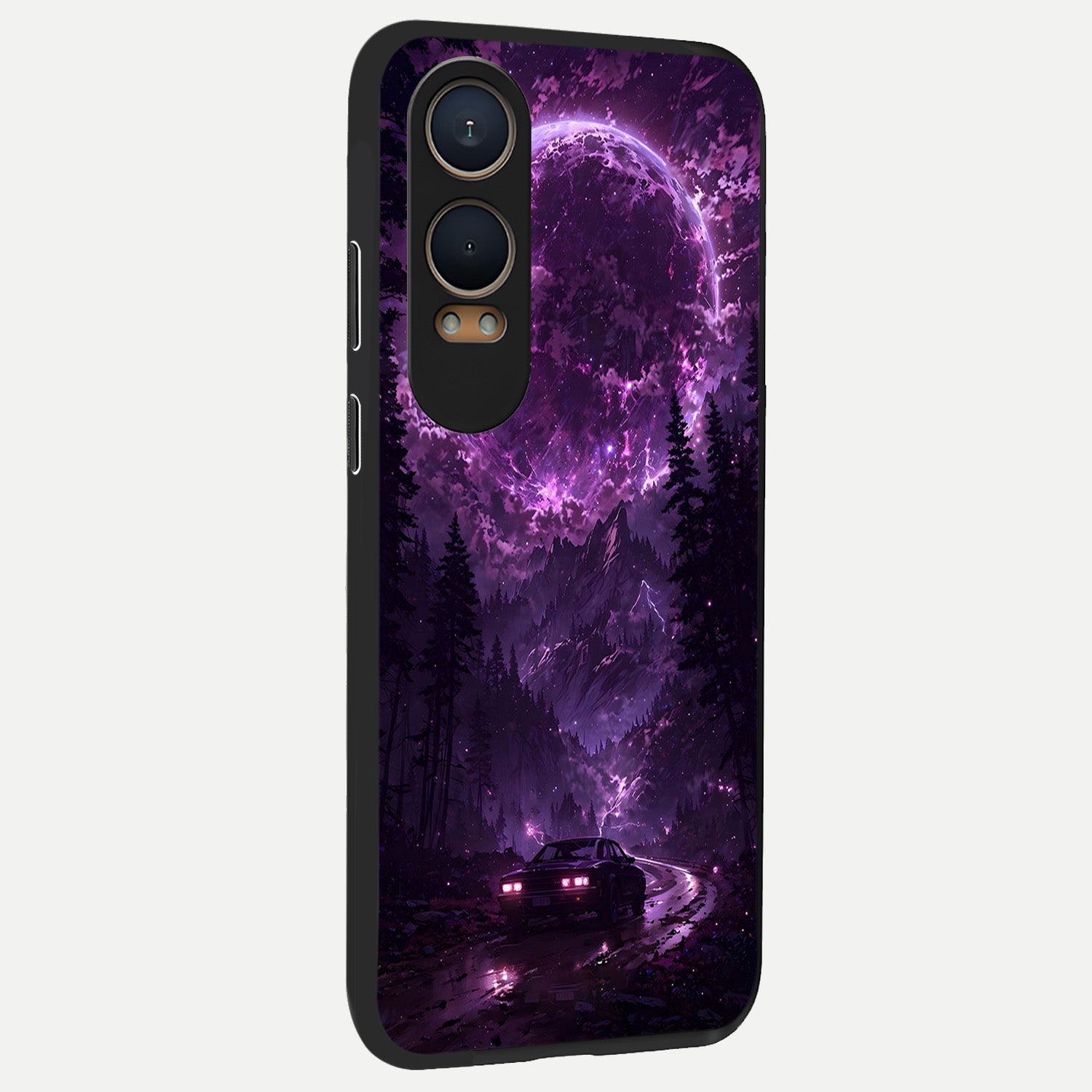  Eternal Cosmic Drive back cover For Oneplus Nord CE4 Lite slim fit glass case with vibrant aesthetic design