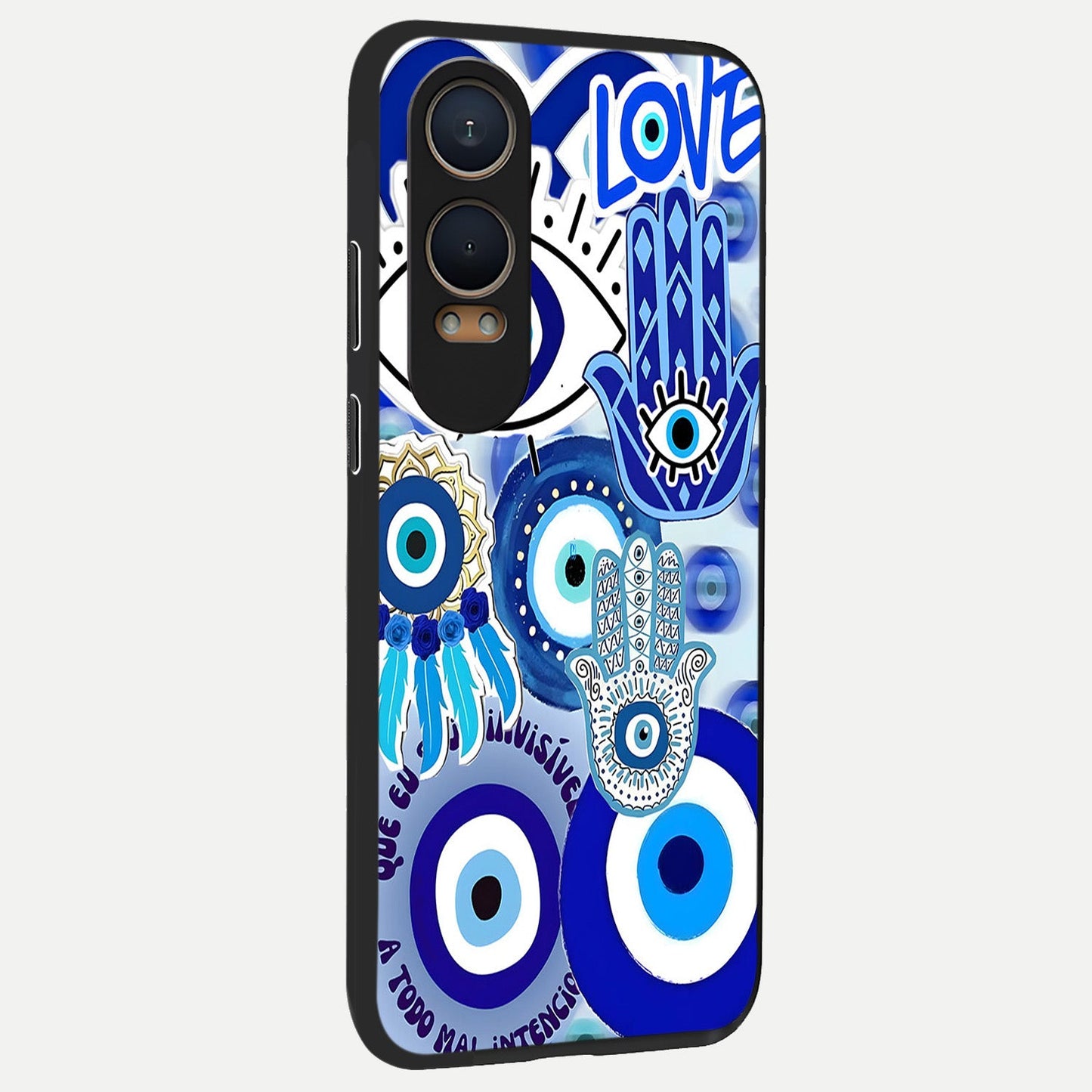  Evil Eyes Dream back cover For Oneplus Nord CE4 Lite slim fit glass case with vibrant aesthetic design
