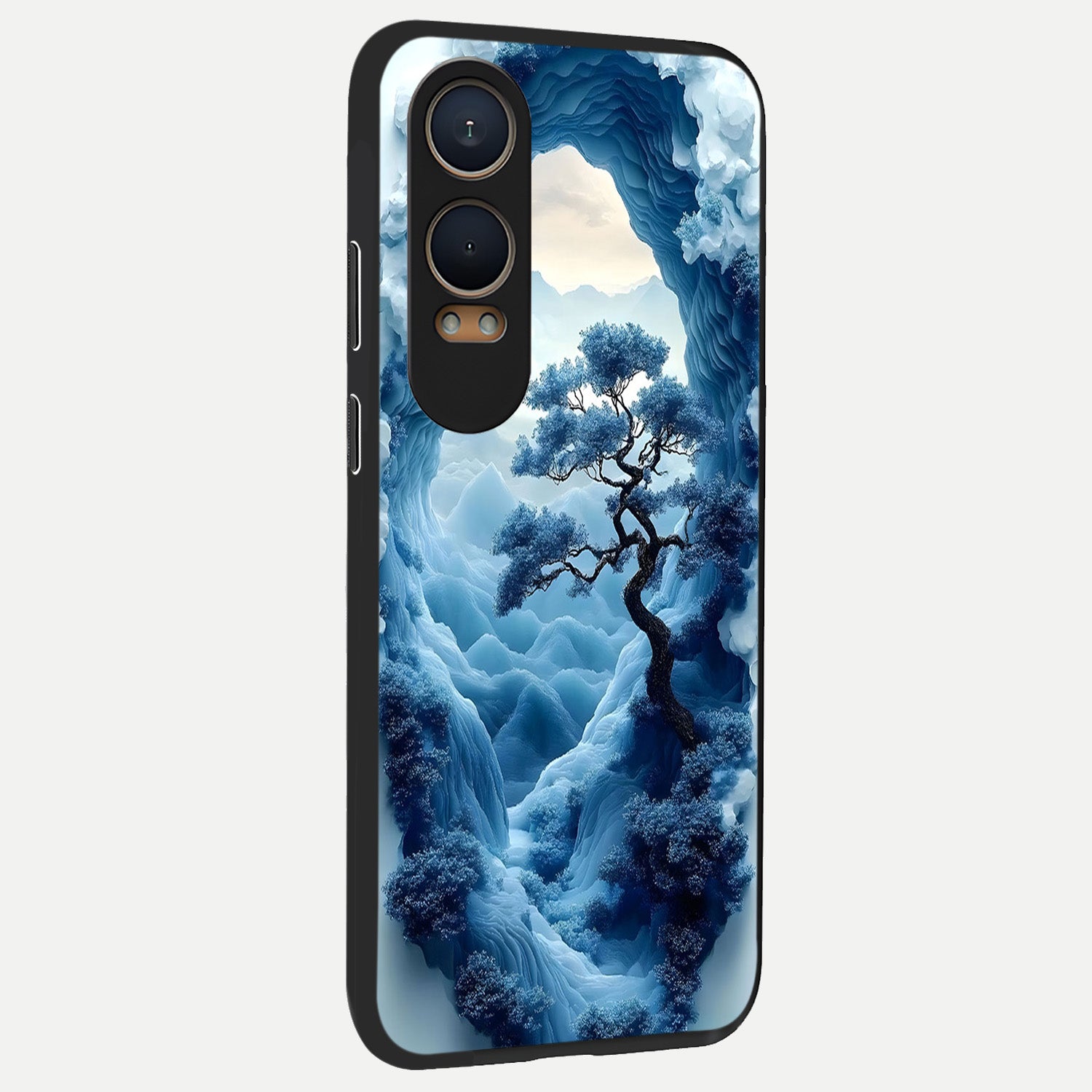  Frozen Serenity Gate back cover For Oneplus Nord CE4 Lite slim fit glass case with vibrant aesthetic design
