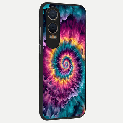  Galactic Spiral Burst back cover For Oneplus Nord CE4 Lite slim fit glass case with vibrant aesthetic design