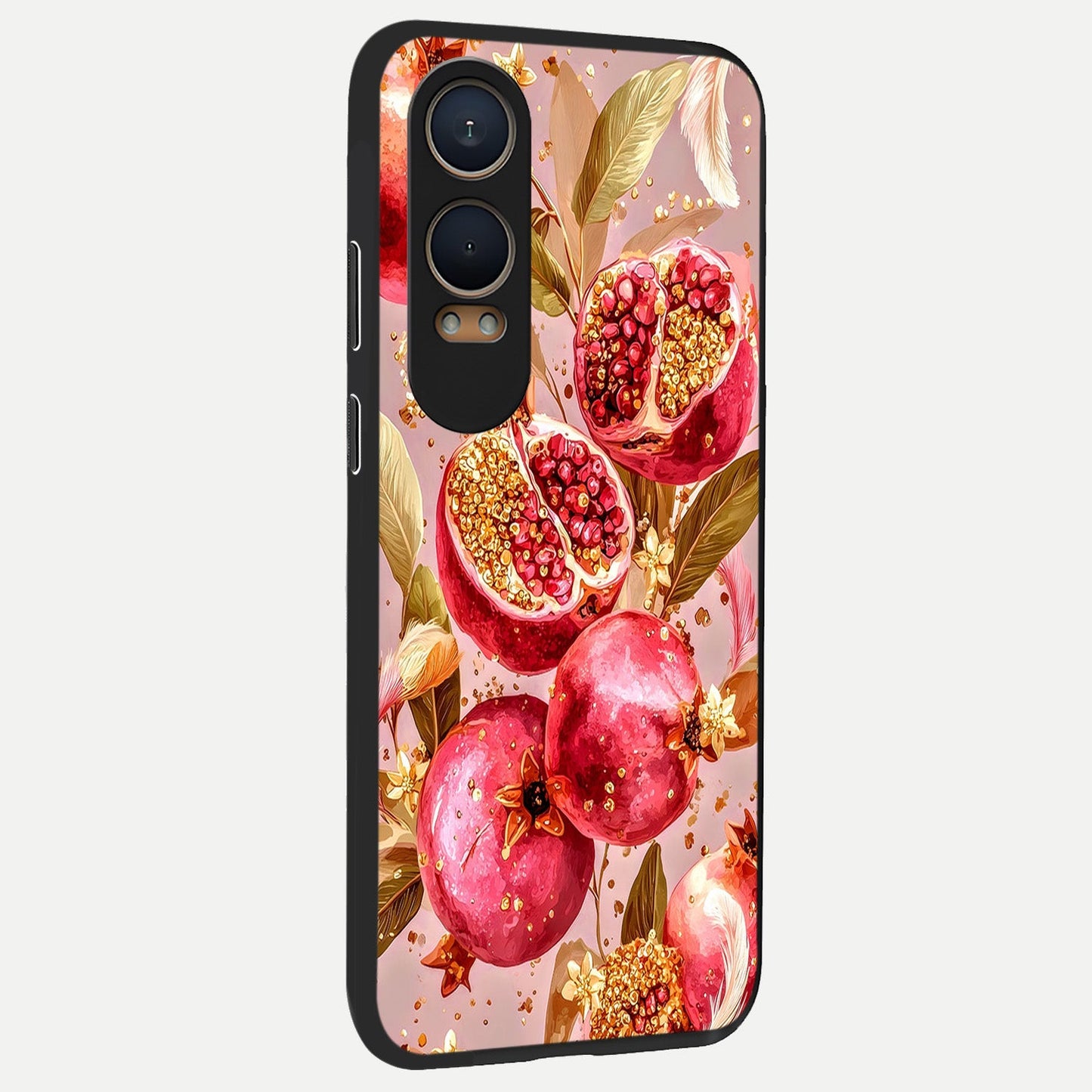  Golden Bloom Glow back cover For Oneplus Nord CE4 Lite slim fit glass case with vibrant aesthetic design