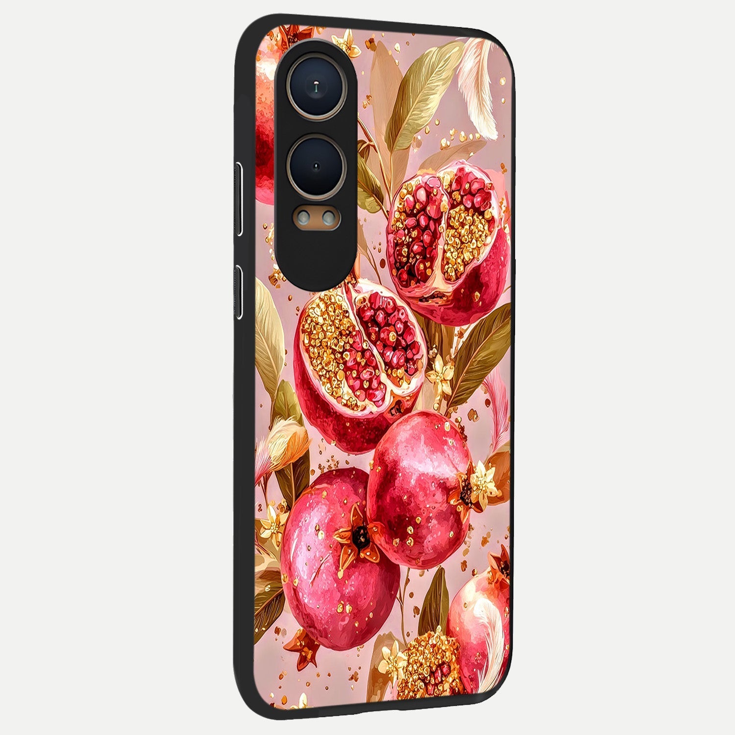  Golden Bloom Glow back cover For Oneplus Nord CE4 Lite slim fit glass case with vibrant aesthetic design