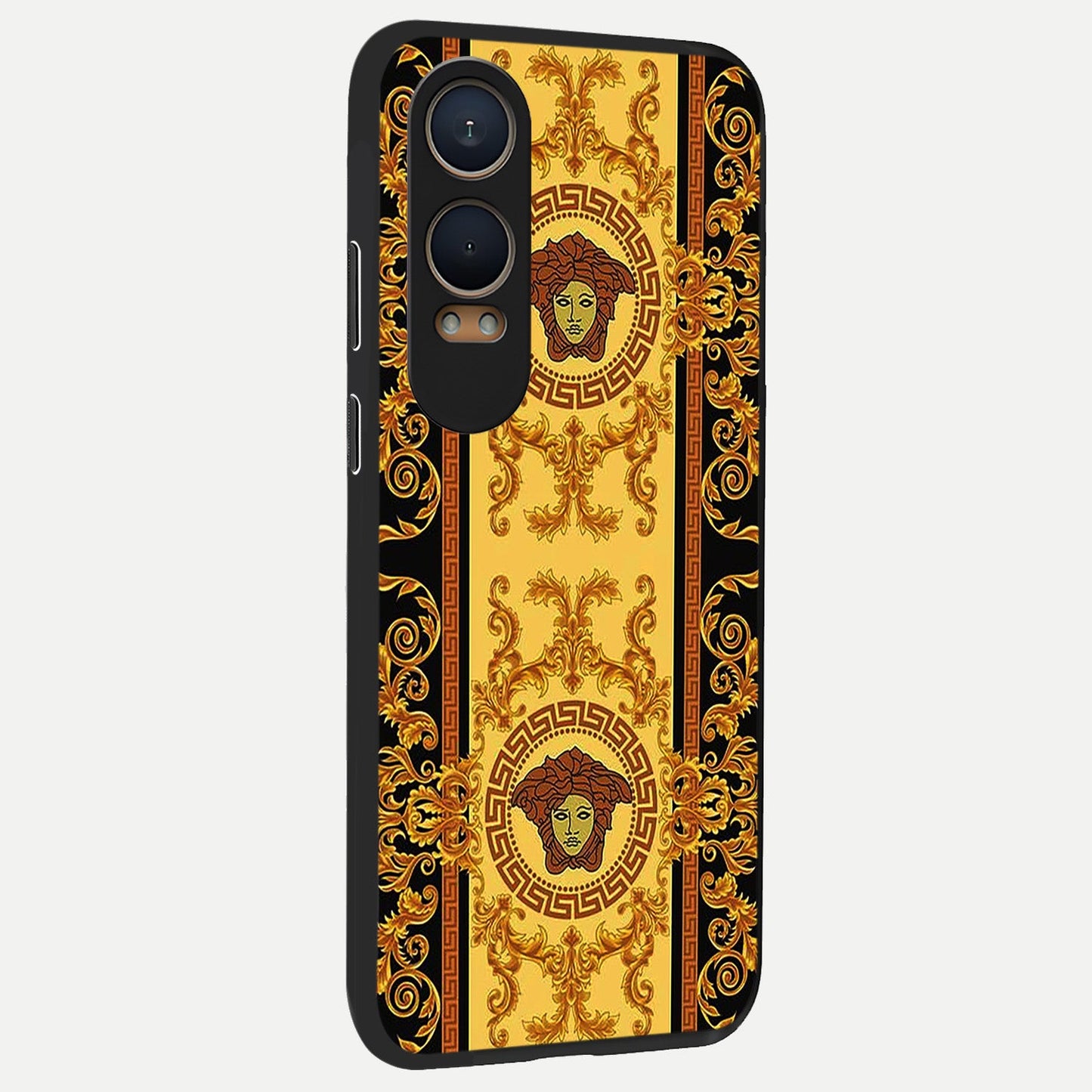  Golden Royal Heritage back cover For Oneplus Nord CE4 Lite slim fit glass case with vibrant aesthetic design