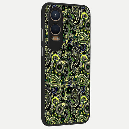  Green Lemon back cover For Oneplus Nord CE4 Lite slim fit glass case with vibrant aesthetic design