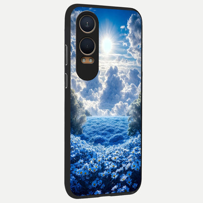  Heavenly Daisy Horizon back cover For Oneplus Nord CE4 Lite slim fit glass case with vibrant aesthetic design