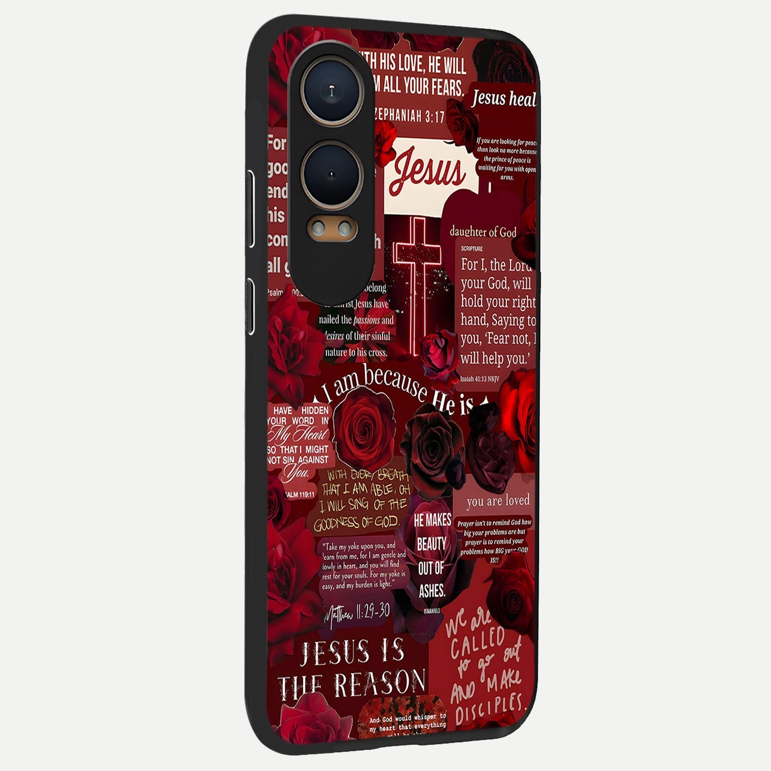  Jesus Love Heals back cover For Oneplus Nord CE4 Lite slim fit glass case with vibrant aesthetic design