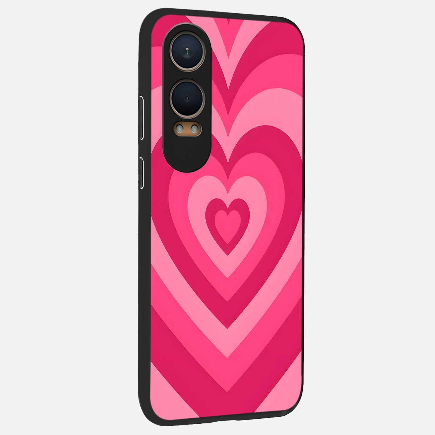  Layered Love Hearts back cover For Oneplus Nord CE4 Lite slim fit glass case with vibrant aesthetic design