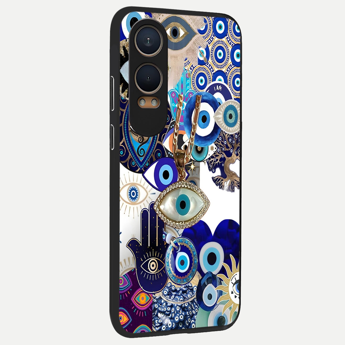  Mystic Charm Eye back cover For Oneplus Nord CE4 Lite slim fit glass case with vibrant aesthetic design