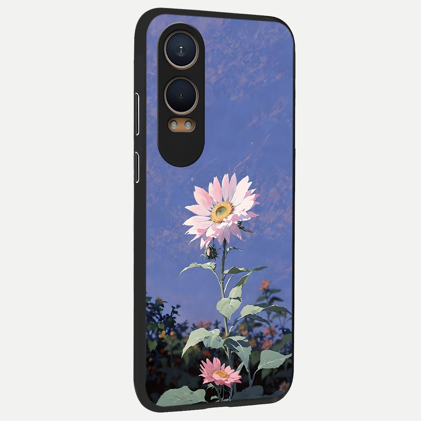  Pink Shells Outline back cover For Oneplus Nord CE4 Lite slim fit glass case with vibrant aesthetic design