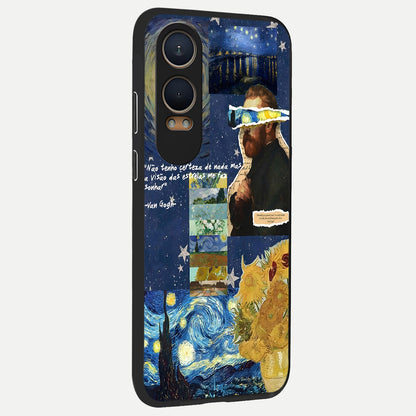 Starry Dream Vision back cover For Oneplus Nord CE4 Lite slim fit glass case with vibrant aesthetic design