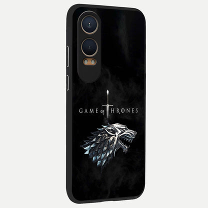  Throne Wolf Legacy back cover For Oneplus Nord CE4 Lite slim fit glass case with vibrant aesthetic design