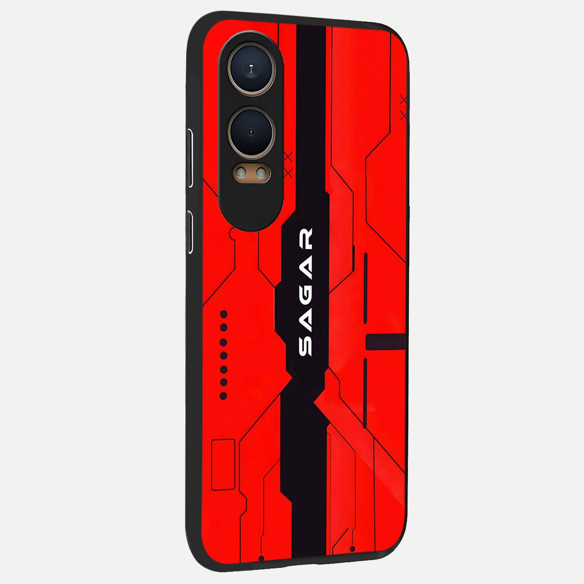  Voltage Rise CYBERPUNK Custom Name back cover For Oneplus Nord CE4 Lite slim fit personalized glass case with bold cyberpunk design