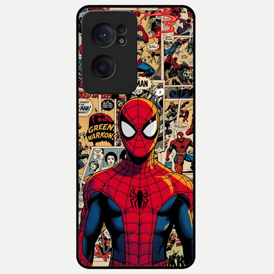  Aesthetic Spider Glass Case For Oneplus Nord CE2 back cover – full design glossy printed glass finish