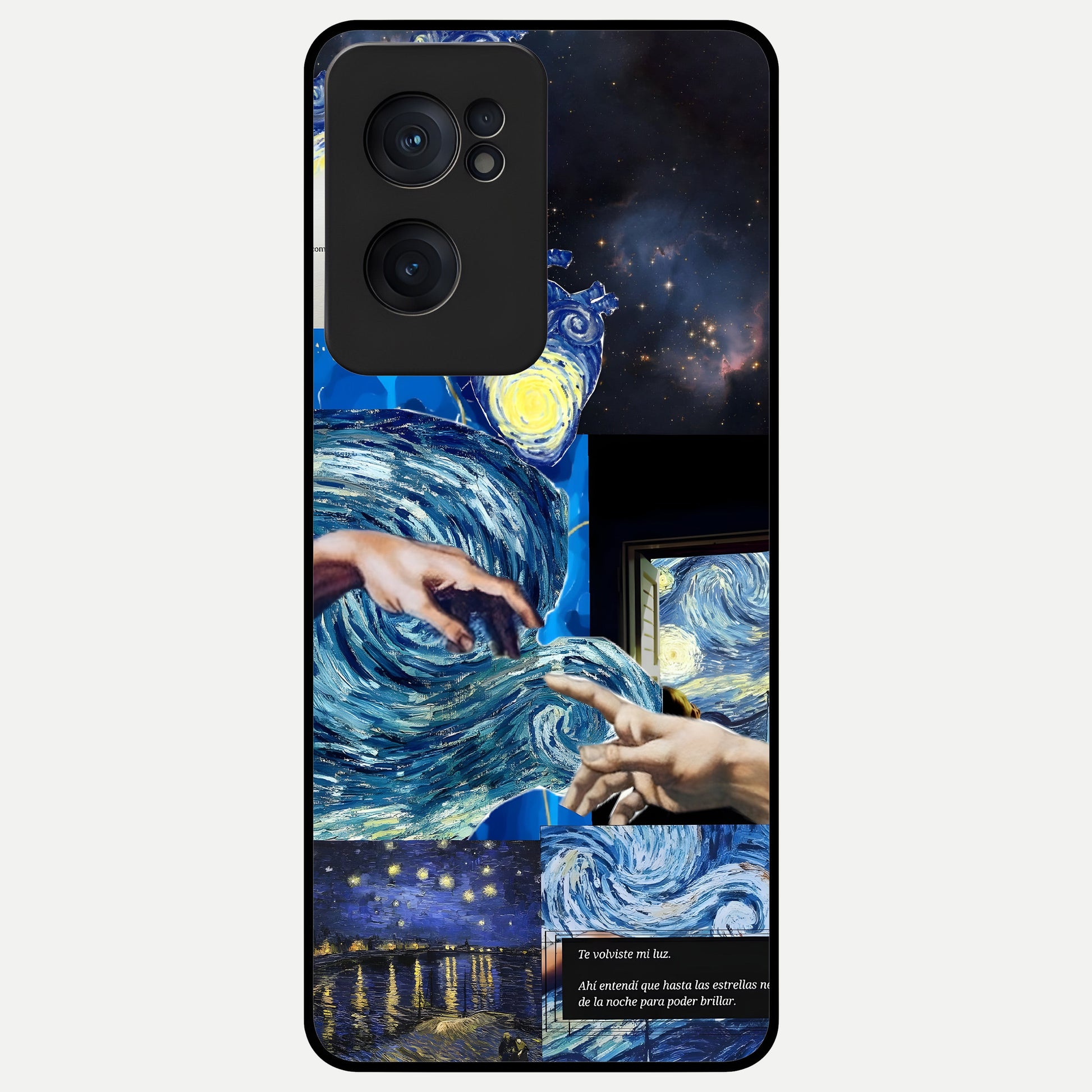 Aesthetic Vando Hands Glass Case For Oneplus Nord CE2 back cover – full design glossy printed glass finish