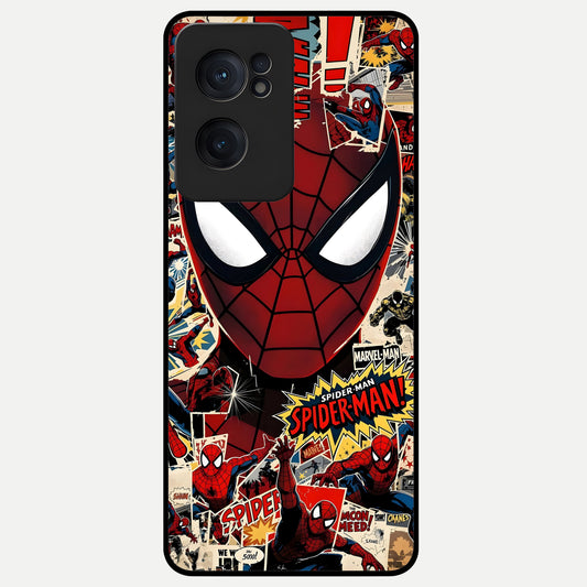  Aesthetic Wonder Spider Glass Case For Oneplus Nord CE2 back cover – full design glossy printed glass finish