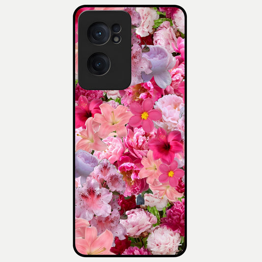  Bloom Crush Fantasy Glass Case For Oneplus Nord CE2 back cover – full design glossy printed glass finish