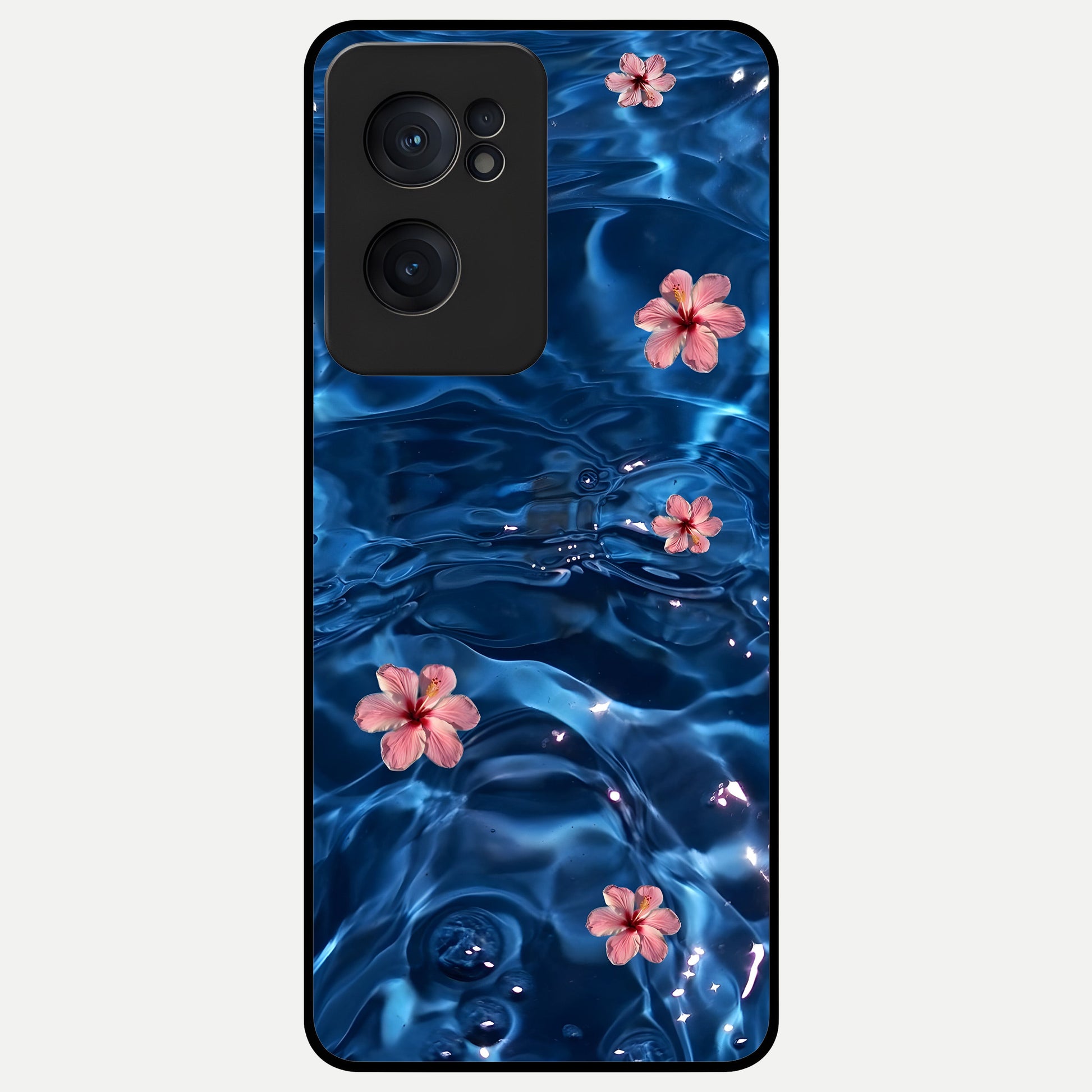  Bloom Thread Art Glass Case For Oneplus Nord CE2 back cover – full design glossy printed glass finish