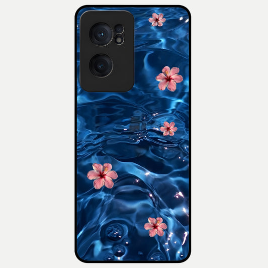  Bloom Thread Art Glass Case For Oneplus Nord CE2 back cover – full design glossy printed glass finish